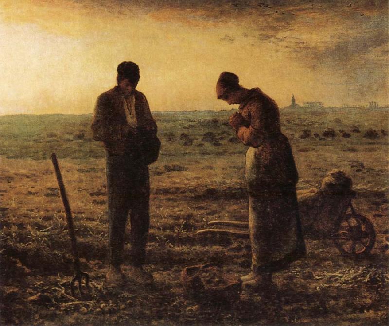 Jean Francois Millet The Evening Prayer Norge oil painting art